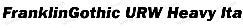 FranklinGothic URW Heavy Italic字体转换